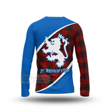 Tartan Vibes Clothing Wemyss Family Crest Tartan Long Sleeve T-Shirt Celebrate Saint Andrew's Day in Style