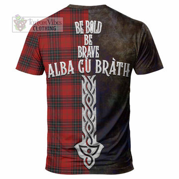 Wemyss Tartan Family Crest T-Shirt Alba Gu Brath Be Brave Lion Ancient Style