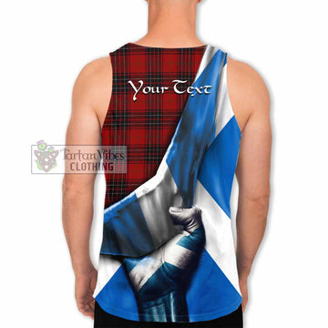 Wemyss Tartan Men's Tank Top with Family Crest Scotland Patriotic Style