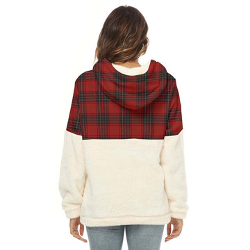 Wemyss Tartan Women's Borg Fleece Hoodie With Half Zip - Tartan Vibes Clothing