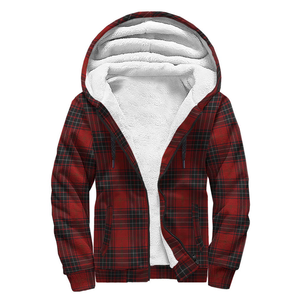 Wemyss Tartan Sherpa Hoodie with Family Crest - Tartan Vibes Clothing