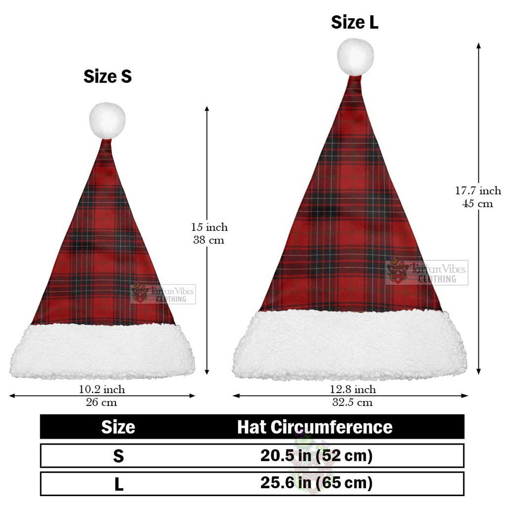 Tartan Vibes Clothing Wemyss Tartan Christmas Santa Hats