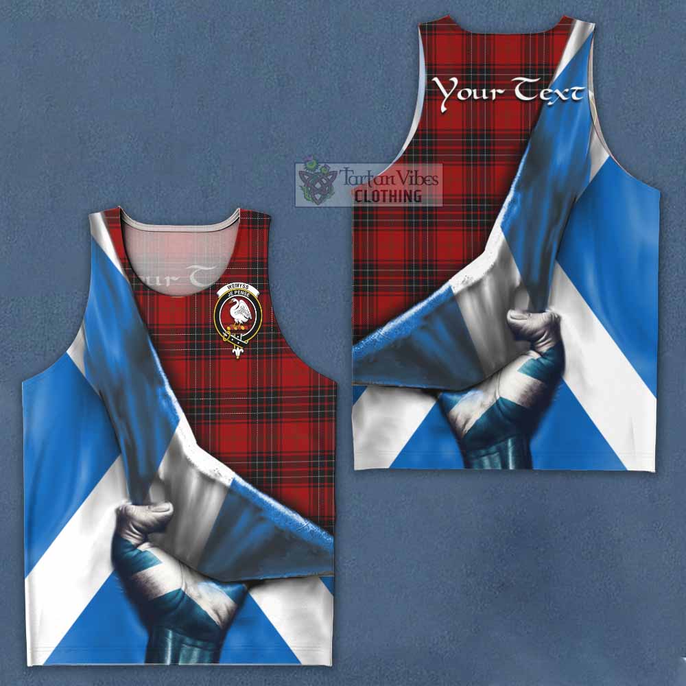 Tartan Vibes Clothing Wemyss Tartan Men's Tank Top with Family Crest Scotland Patriotic Style
