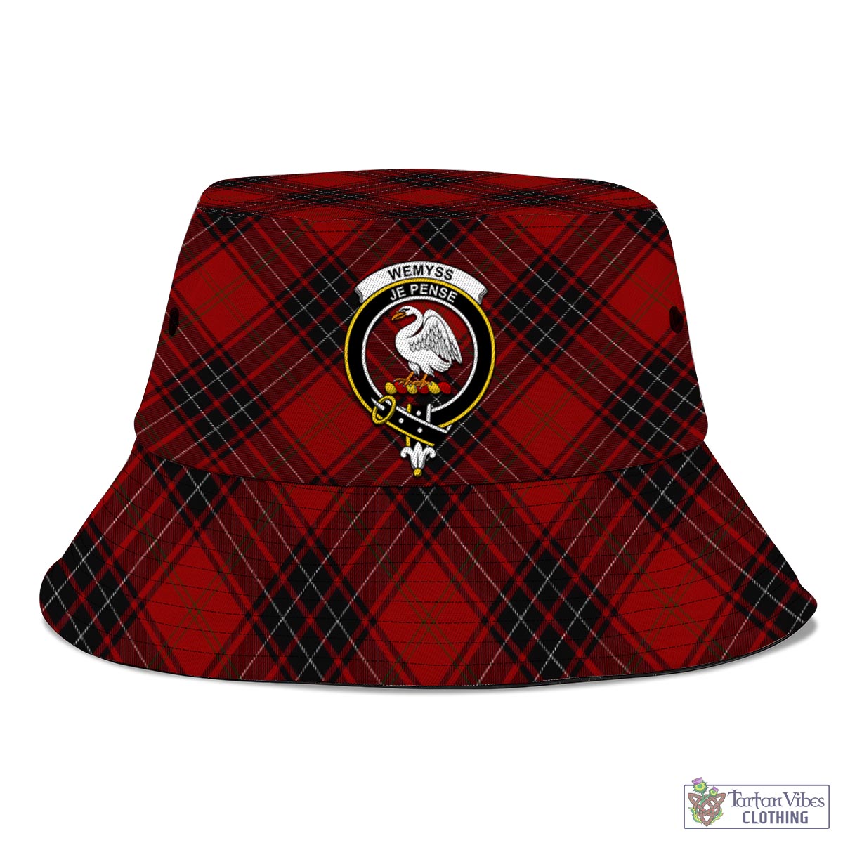 Charteris (Earl of Wemyss) Tartan Crest Premium Blanket - Thistle Style