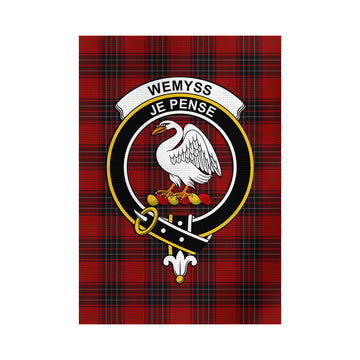 Wemyss Tartan Flag with Family Crest - Tartan Vibes Clothing