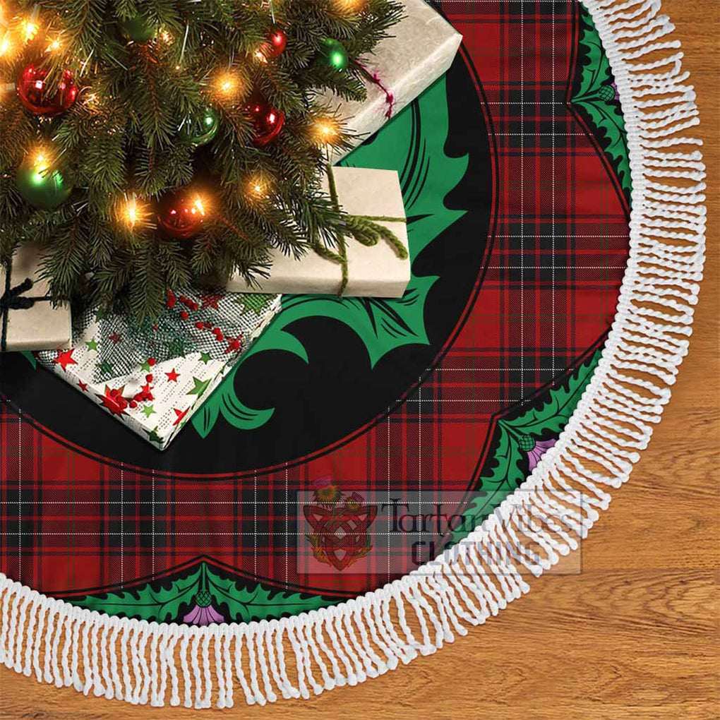 Wemyss Tartan Christmas Tree Skirt Scottish Thistle Style - Tartan Vibes Clothing