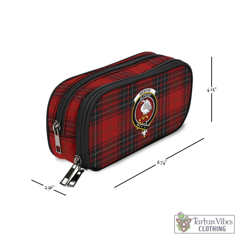 Tartan Vibes Clothing Wemyss Tartan Pen and Pencil Case with Family Crest