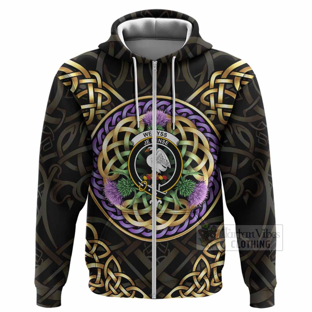 Wemyss Clan Crest Hoodie Celtic Scottish Thistle