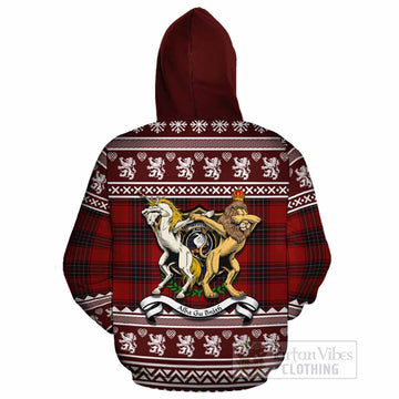 Wemyss Clan Tartan Crest Christmas Cotton Hoodie Coat of Arms Funny Style