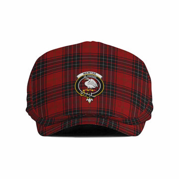 Wemyss Family Crest Tartan Jeff Cap, Tartan Flat Cap