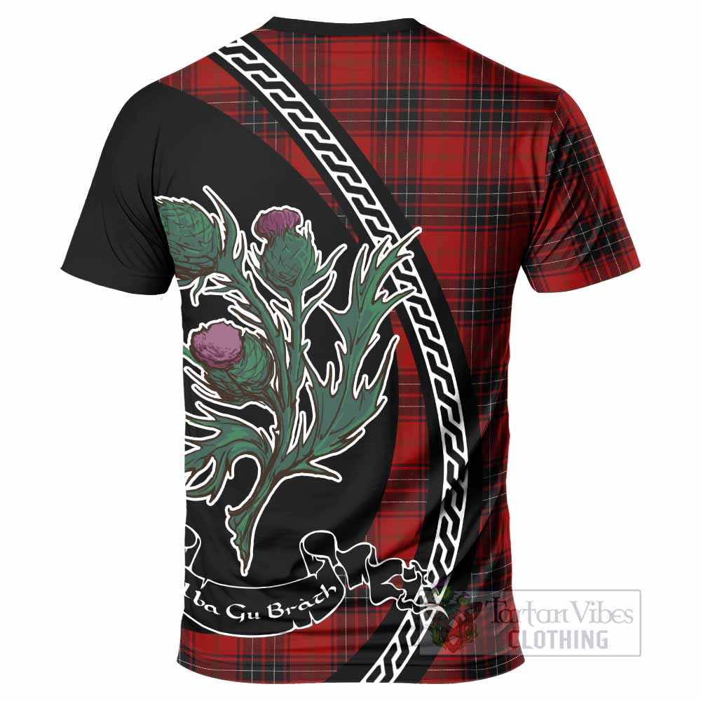 Wemyss Family Crest Tartan T-Shirt Alba Thistle Inspired - Tartan Vibes Clothing