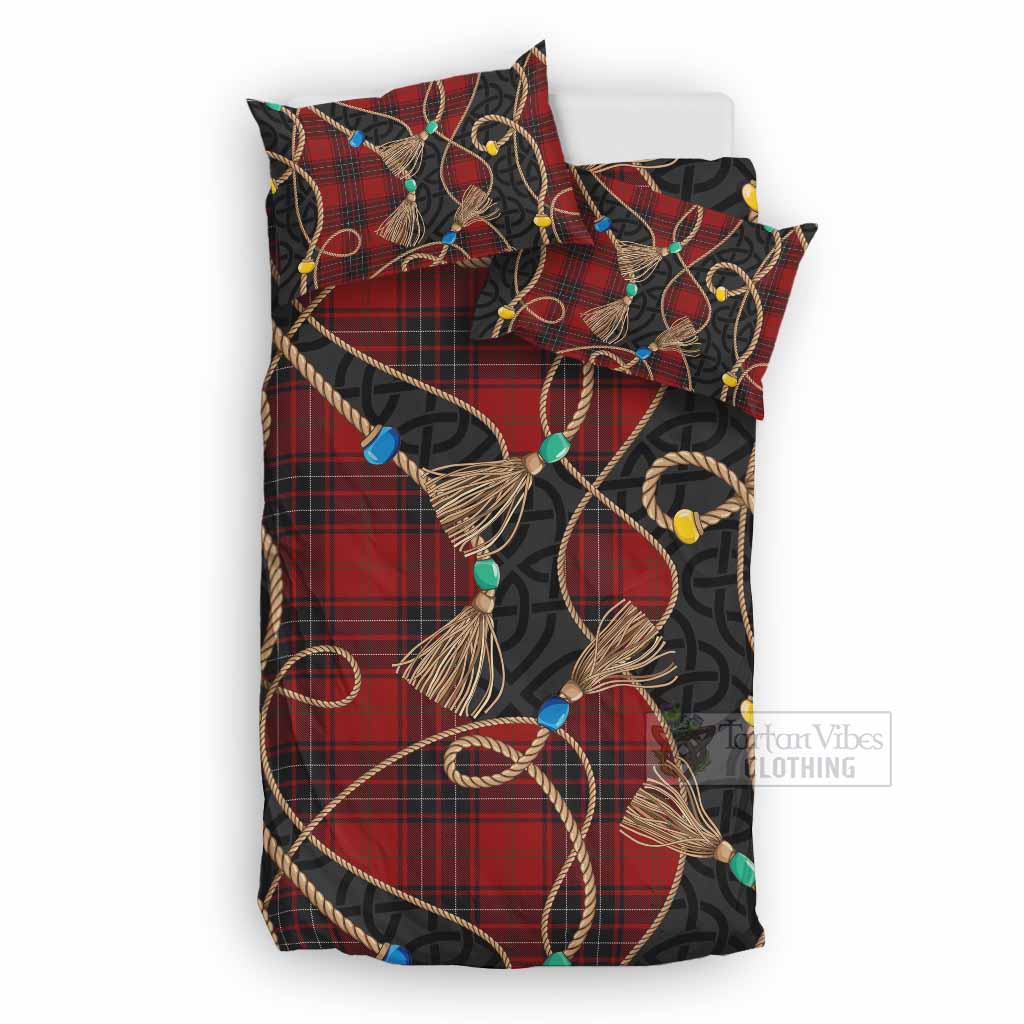 Wemyss Scottish Tartan Twisted Ropes Stylized Bedding Set UK Bedding Set UK Double 79*79 inch - Tartan Vibes Clothing