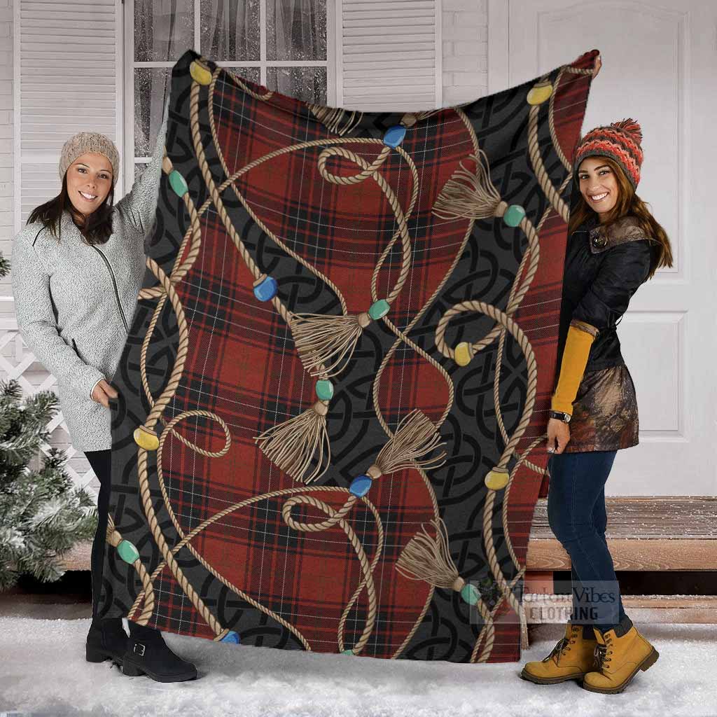 Wemyss Scottish Tartan Twisted Ropes Stylized Blanket - Tartan Vibes Clothing