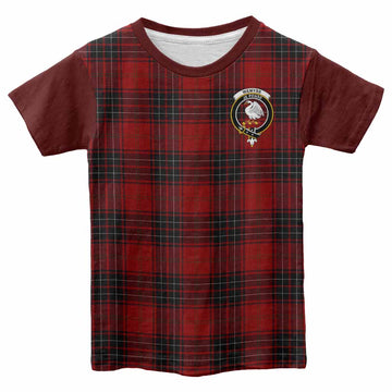 Wemyss Tartan Accent Kid T-shirt with Family Crest
