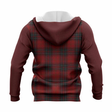 Wemyss Tartan Accent Knitted Hoodie with Family Crest