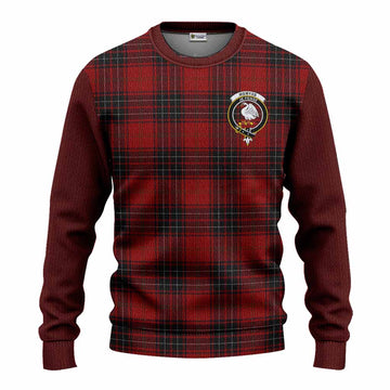 Wemyss Tartan Accent Knitted Sweater with Family Crest