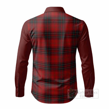 Wemyss Tartan Accent Long Sleeve Button Shirts with Family Crest
