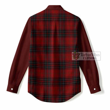 Wemyss Tartan Accent Women Casual Shirt with Family Crest