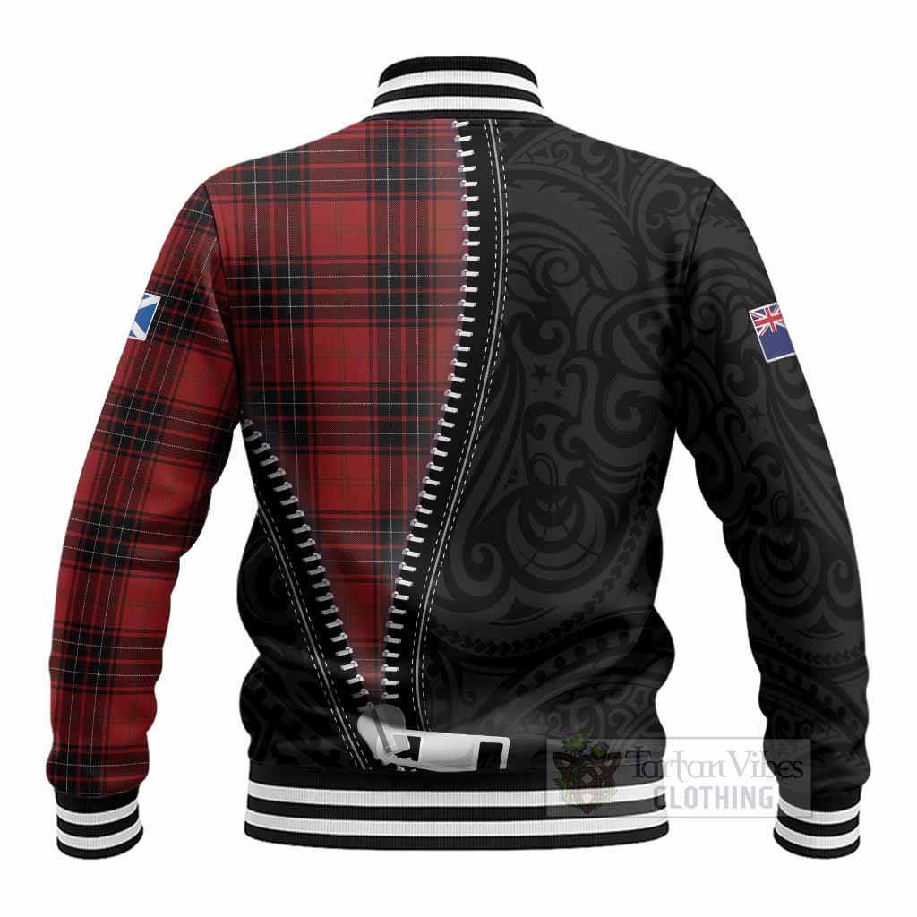 Wemyss Tartan Baseball Jacket New Zealand Pattern Unique Zipper Stylized