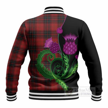 Wemyss Tartan Baseball Jacket Traditional Scottish Thistle