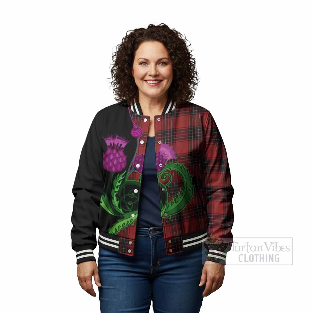 Wemyss Tartan Baseball Jacket Traditional Scottish Thistle