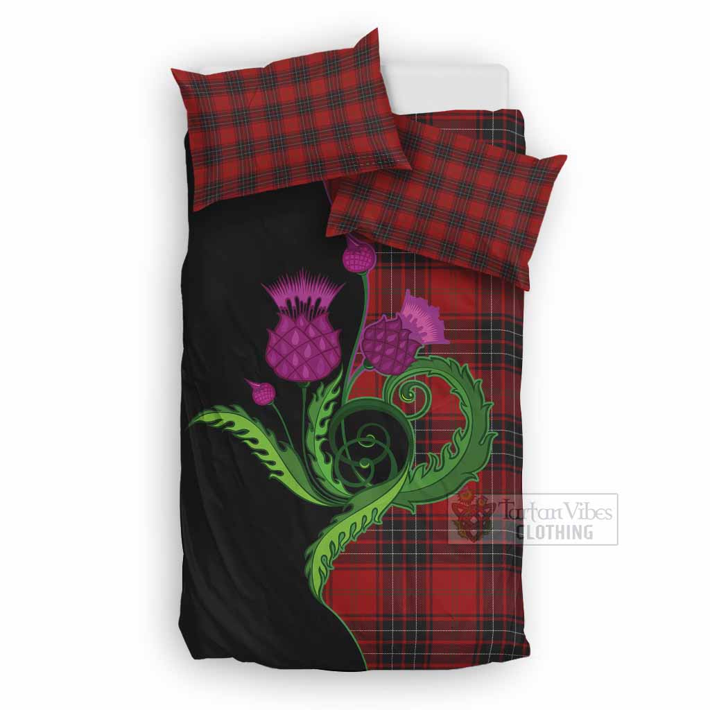 Wemyss Tartan Bedding Set Traditional Scottish Thistle UK Bedding Set UK Double 79*79 inch - Tartan Vibes Clothing