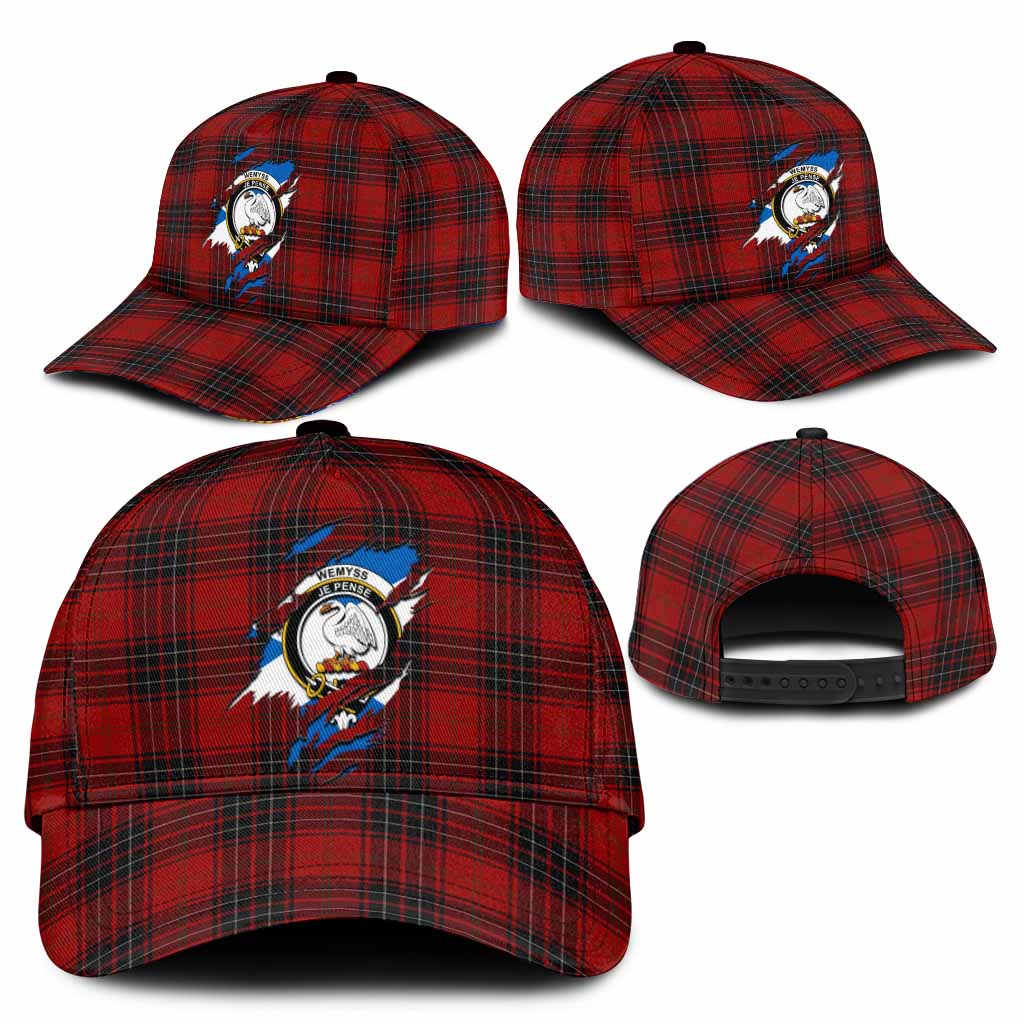 Wemyss Tartan Classic Cap with Family Crest In Me Style