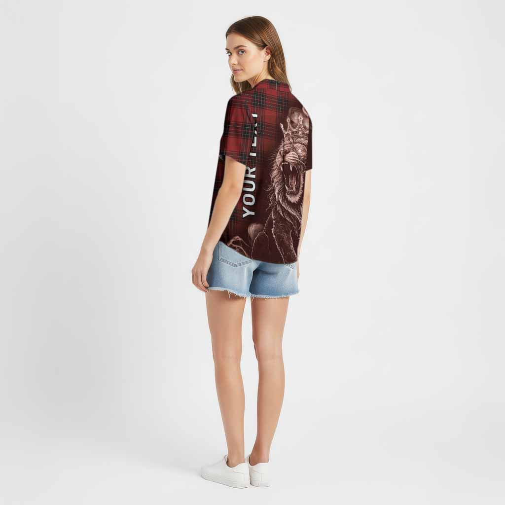 Wemyss Tartan Cotton Hawaiian Shirt Roaring Lion Heritage