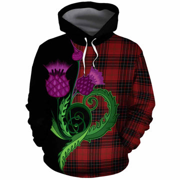 Wemyss Tartan Cotton Hoodie Traditional Scottish Thistle