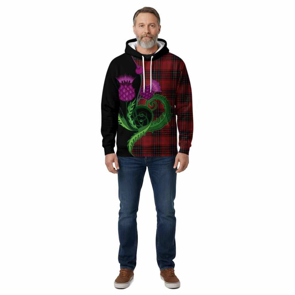 Wemyss Tartan Cotton Hoodie Traditional Scottish Thistle