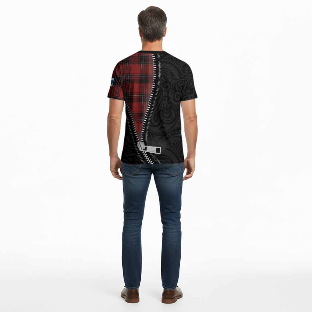 Wemyss Tartan Cotton T-shirt New Zealand Pattern Unique Zipper Stylized