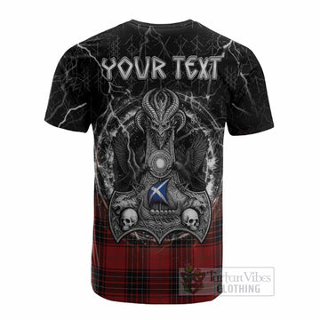 Wemyss Tartan Crest Cotton T-shirt Celtic Odin's Raven Legacy