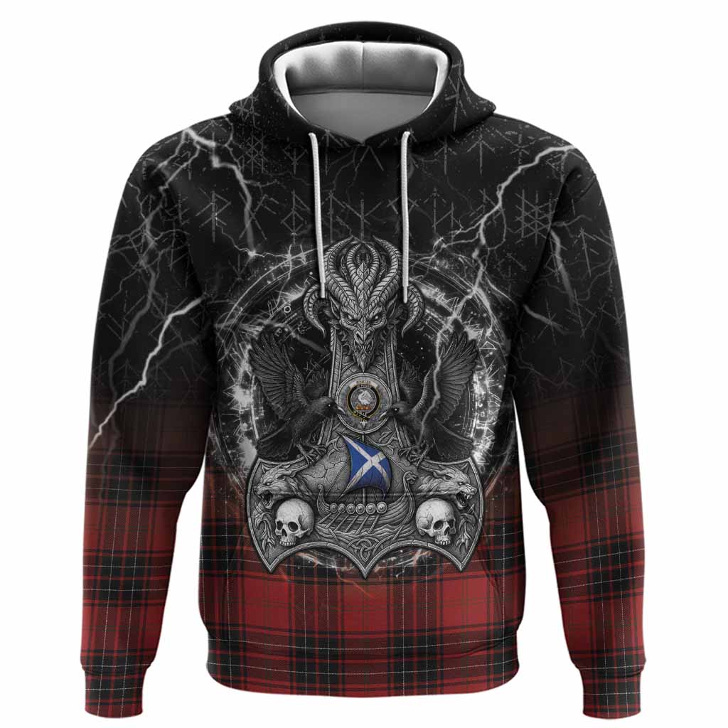 Wemyss Tartan Crest Hoodie Celtic Odin's Raven Legacy