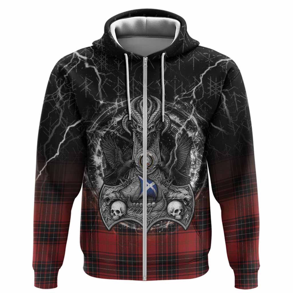 Wemyss Tartan Crest Hoodie Celtic Odin's Raven Legacy