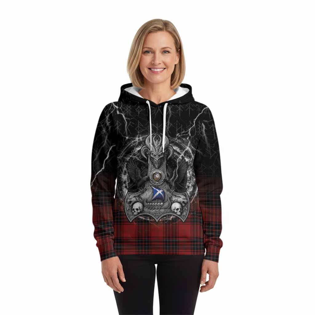 Wemyss Tartan Crest Hoodie Celtic Odin's Raven Legacy