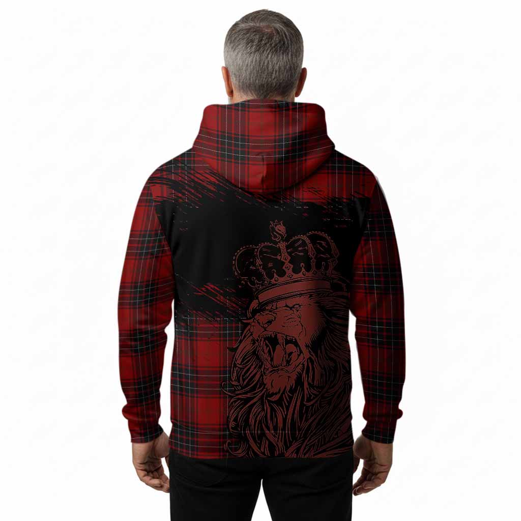 Wemyss Tartan Crest Hoodie Crowned Lion Heritage Style