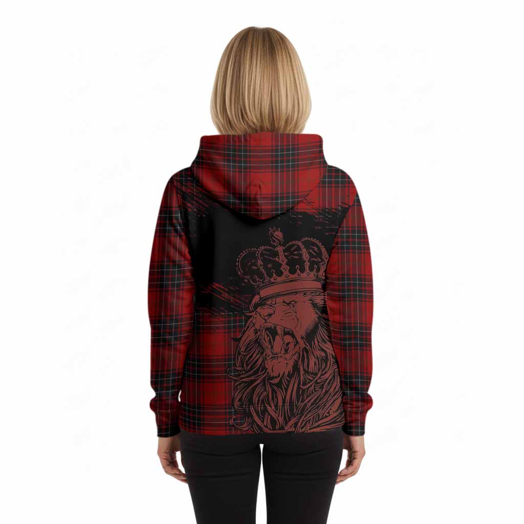Wemyss Tartan Crest Hoodie Crowned Lion Heritage Style