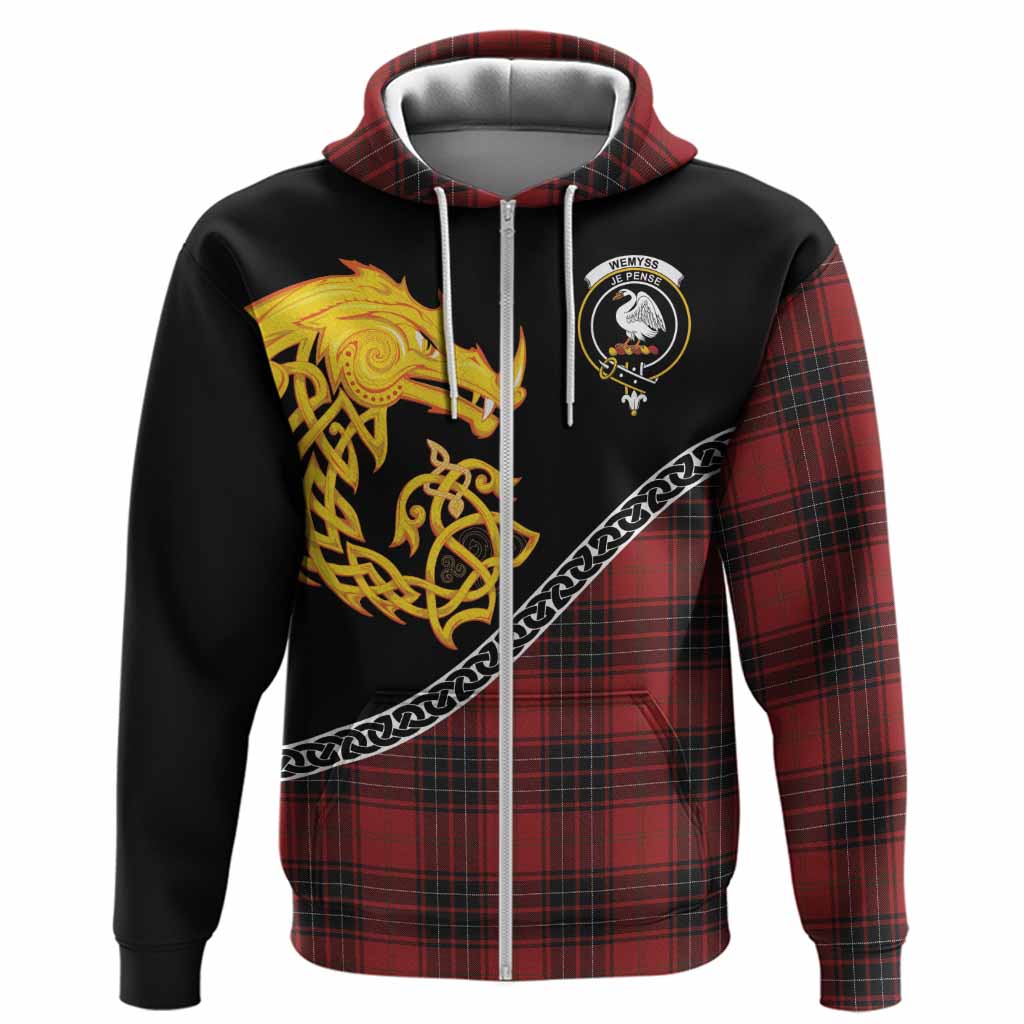 Wemyss Tartan Crest Hoodie Legendary Dragon Knot Half Style