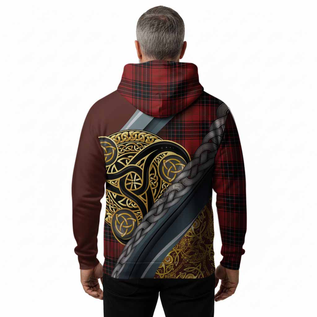 Wemyss Tartan Crest Hoodie Scottish Triskele Celtic
