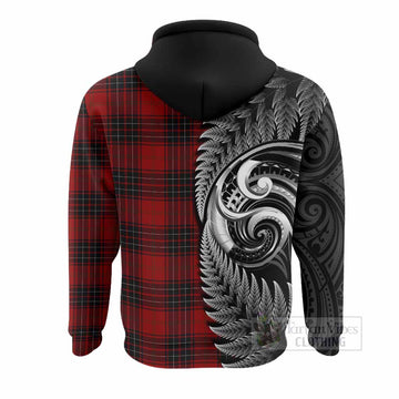 Wemyss Tartan Crest Hoodie With New Zealand Silver Fern Maori Koru