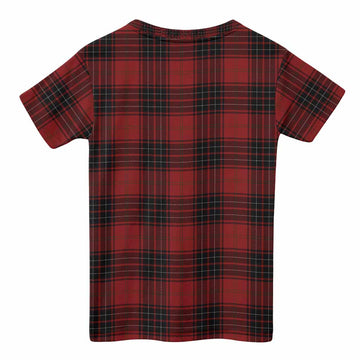 Wemyss Tartan Crest Kid T-shirt Ferocious Lion Style