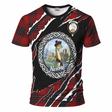 Wemyss Tartan Crest Loch Ness Monster T-Shirt Celtic Knot Nessie Art