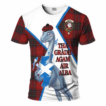 Wemyss Tartan Crest Loch Ness Monster T-Shirt Nessie Scottish Map Tha Gradh Agam Air Alba
