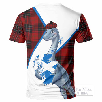 Wemyss Tartan Crest Loch Ness Monster T-Shirt Nessie Scottish Map Tha Gradh Agam Air Alba