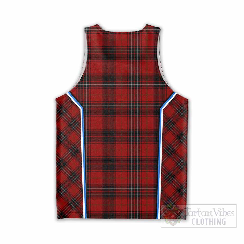 Wemyss Tartan Crest Men Tank Top Scotland Coat of Arm Flag Style - Tartan Vibes Clothing