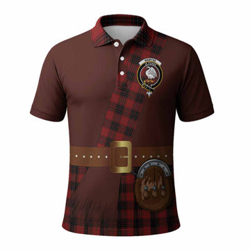 Wemyss Tartan Crest Polo Shirt Kilt Costume Style