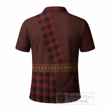 Wemyss Tartan Crest Polo Shirt Kilt Costume Style