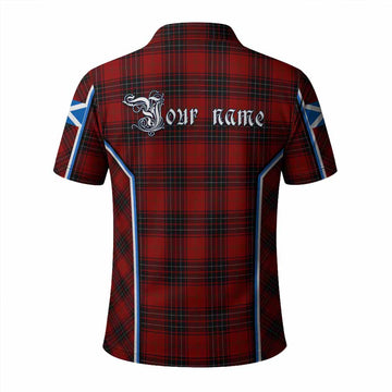 Wemyss Tartan Crest Polo Shirt Scotland Coat of Arm Flag Style - Tartan Vibes Clothing