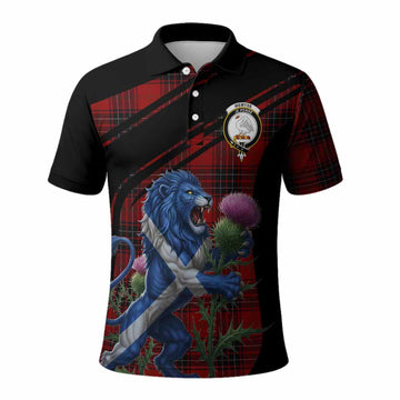Wemyss Tartan Crest Polo Shirt Scottish Lion Rampant Thistle Kid - Tartan Vibes Clothing