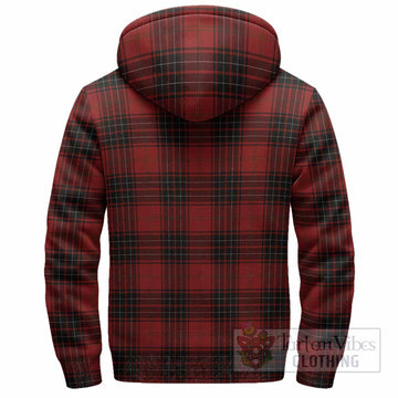 Wemyss Tartan Crest Sherpa Hoodie Ferocious Lion Style